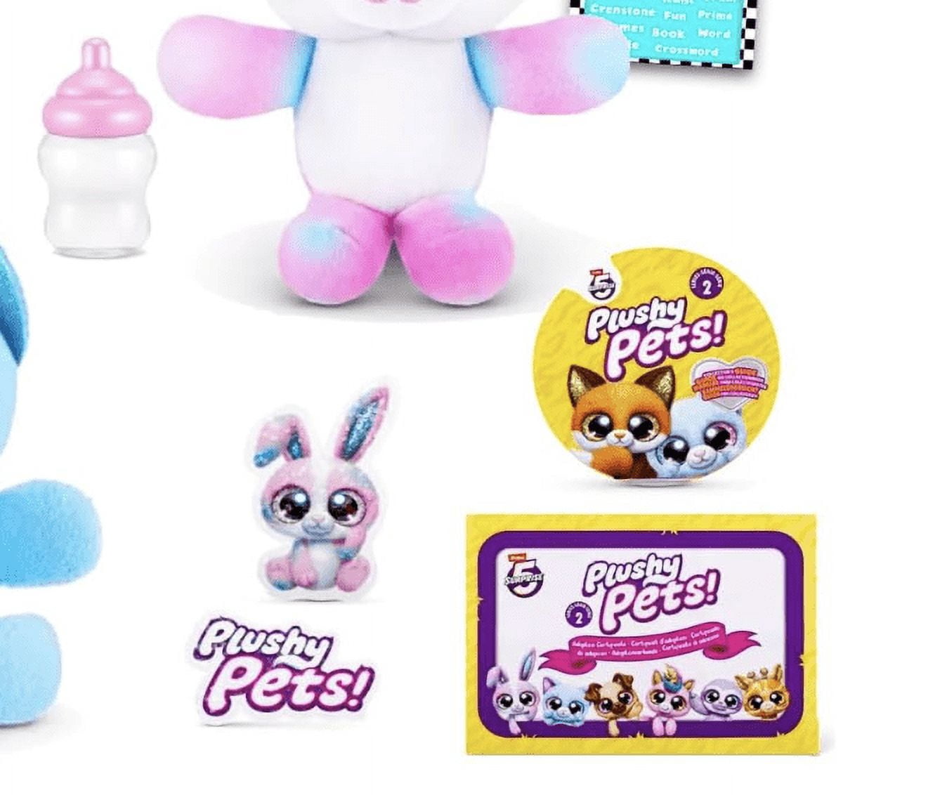 Zuru 5 Surprise Plushy Pets Mystery Set - Zuru Surprise Series 2 Mini Stuffed Animal Mystery 2 BALLSMystery Plushies for Kids, Boys, Girls