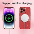 thumbnail image 3 of iPhone 14 Pro Max case, Compatible with MagSafe Luxury Glitter Bling Plating Love with Cute Heart Phone Case Full Camera Lens Protection Magnetic Case for Women Girls Back Cover(Red), 3 of 6
