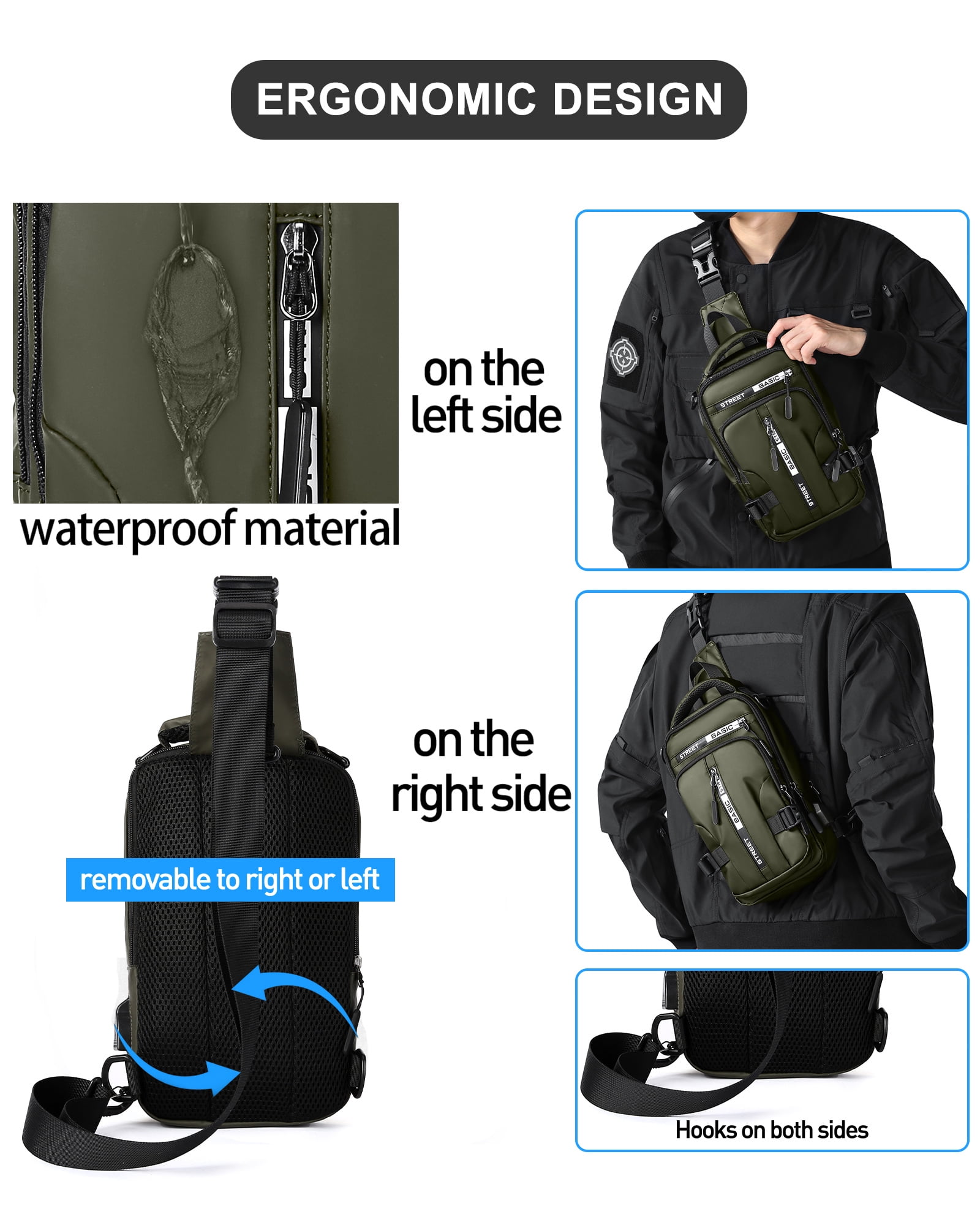 Ergonomic sling bag sale
