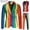 Multicolor, variant on Azrian Men Suit Men's Fashion Christmas Suit Jacket + Vest + Suit Pants Three-piece Suit