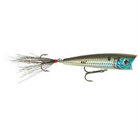 UPC: 0020554055813 | Rebel P66ZSSR Super Pop-R Topwater Bait 3 1/8 5/16 oz Silver