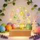 thumbnail image 5 of Luz nocturna LED Easter Bunny Egg – Lámpara ambiental personalizada multicolor • Plástico 20x14,5cm • Decoración festiva para el hogar, gorro personalizado, somnífero relajante, 5 of 6