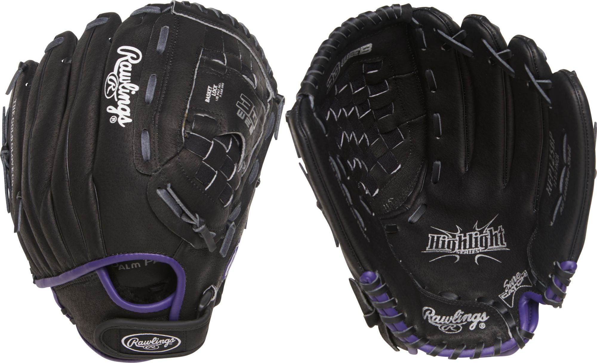 Details about   Rawlings 12.5'' Highlight Series Youth Fastpitch Glove HFP125BRNB READ #U3876 