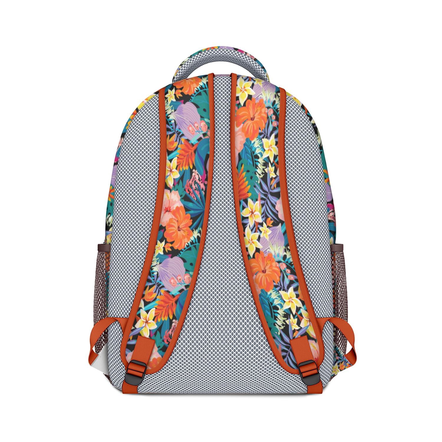 Vintage Botanical Print Backpack - Waterproof Lightweight Student Backpack