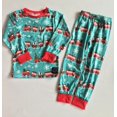 thumbnail image 4 of Conjuntos de pijamas de algodón para bebés y niños, ropa de dormir de Navidad, traje de pijama de manga larga, Tops y pantalones, 2 piezas, 4 of 4