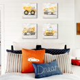 thumbnail image 2 of Construction Truck Canvas Wall Art Boys Room Wall Decor for Toddler Bedroom Tractor Digger Excavator Pictures Vehicle Theme Posters Construction Decor for Playroom Nursery Home Decorations 14x14"4Pcs, 2 of 6