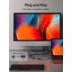 thumbnail image 3 of Adaptador USB C a HDMI JSAUX 4K tipo C Thunderbolt 3 gris, paquete de 2, 3 of 7