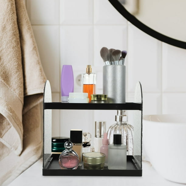 Houderco Soporte Para Maquillaje Y Cuidado Facial Con Acabado Detallado Y Alta Capacidad