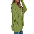 thumbnail image 4 of Oversized Open Front Female Casual Loose Knit Cardigan, 4 of 5