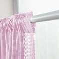 thumbnail image 4 of Fangasis Half Window Curtain Rod Pocket Kitchen Curtains Semi-sheer Simple Short Valance Decor Panels Treatment Modern Tiers Pink W:29''x H:16'', 4 of 5
