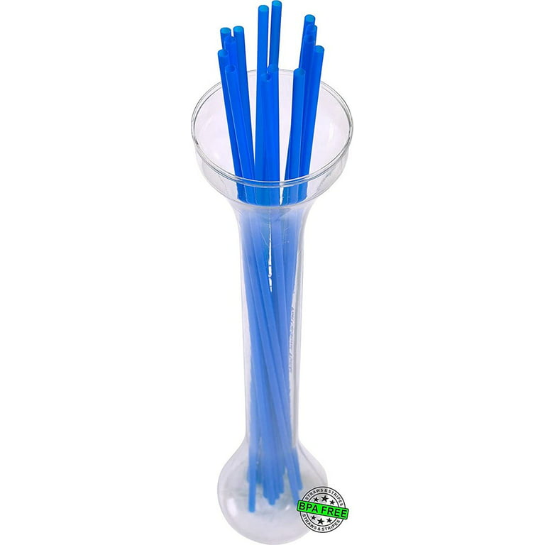 Made in USA Pack of 250 Extra Long Slim (18 X 0.21) Plastic Drinking  Straws (FDA-approved, Non-toxic, BPA-free)
