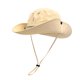 thumbnail image 1 of Sombrero de montañismo con cordón de 56-58 cm de circunferencia, sombrero de pescador de ala grande, sombrero de sol protector solar de verano para mujer, 1 of 5