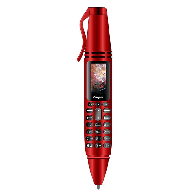 AK007 Pen Mini teléfono móvil Linterna Bluetooth Marcador MP3 Teléfonos móviles Reducción de ruido Tarjeta dual Grabadora de doble modo de espera Inevent DZ7691-03B