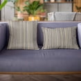 thumbnail image 3 of Plutus Brands Blue Plutus Weave Stripe Luxury Throw Pillow 20 in x 20in, Double Sided 20" x 20", 3 of 9