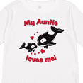 thumbnail image 4 of Inktastic My Auntie Loves Me Orca Family Boys or Girls Long Sleeve Toddler T-Shirt, 4 of 5