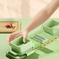 thumbnail image 6 of Multifunctional Grater Six Cutting Tools Round Vegetable Chopper Vegetable Chopper Food Chopper With Container Vegetable Chopper With Container, 6 of 8