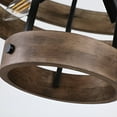 thumbnail image 2 of 6 Light Wood Lantern Japonese Natural Eco Geometric Ceiling Lamp, 2 of 5