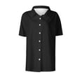 thumbnail image 3 of Luvrsol Button Down Shirts for Women Fashion Casual Solid Short Sleeved Pocket Womens Tops Dressy Casual, Size S-2XL, 3 of 3