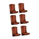 thumbnail image 5 of 6 cajas de flores con forma de botas de vaquero, decoraciones para fiestas temáticas, manualidades artísticas, cajas con forma de bota, centro de mesa Marrón, 5 of 8