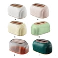 thumbnail image 3 of pitrice Paper Box Desktop Automatic Lifting Tissues Spring Waterproof Napkin Holder Dispenser Home Living Room Office Decoration Dark Green, 3 of 8