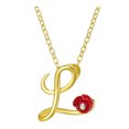 thumbnail image 1 of Jusqu'à 65% de Réduction sur les Colliers SMihono pour Femmes, Collier Lettre Rose avec Strass, Pendentif Rétro en Anglais, 1 of 2