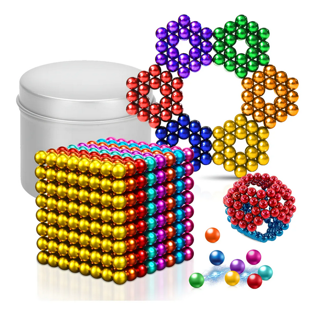 Antiestres Juguetes Juego Magnéticas De Bolas 216 Piezas Kit Xtellar multicolor