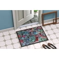 thumbnail image 2 of Carolines Treasures 8982JMAT Abstrait en Rouge et Bleu Tapis d'Intérieur Ou d'Extérieur- 24 x 36 Po., 2 of 4