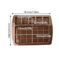 thumbnail image 3 of Agiferg Square Chocolate Mold Chocolate Cake Soap Mold Baking Ice Tray Mould, 3 of 8