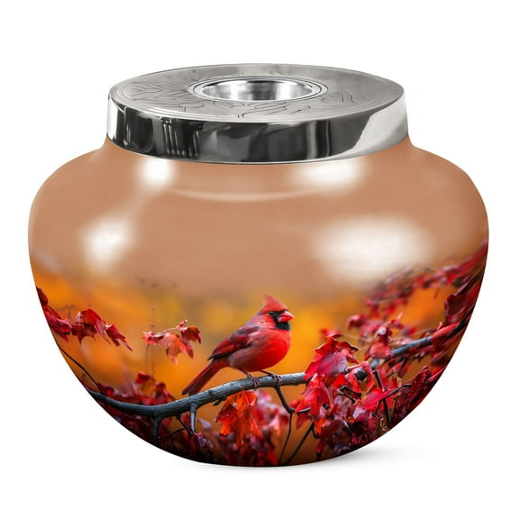 KARYLIZ Cardinal Bird Cremation Urn - Urns For Human Ashes Adult Male - Funeral Urns For Human Ashes Adult - Urns For Human Ashes Adult Female - Urns For Adult Male - Urn For Ashes For Women 10 Inch