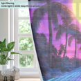 thumbnail image 4 of Yayeee Window Curtains Light Filtering 63"x42" Grommet Panel Pair Home Living Room Decor, Purple Neon Road, 4 of 7