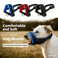 thumbnail image 5 of Gentle Muzzle Guard for Dogs - Prevents Biting and Unwanted Chewing Safely Secure Comfort Fit - Soft Neoprene Padding  No More Chafing Included Traini, 5 of 6