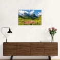 thumbnail image 4 of Glacier National Park Wildflower Valley Canvas Wall Art, Montana Mountain Meadow Landscape Print, Vibrant Nature Artwork for Living Room Bedroom Office, Ready to Hang, 4 of 6