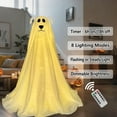 thumbnail image 2 of OIUR Halloween Decoration Light-Up Spooky Ghost Dog Statue Battery Operated Remote String Lights Front Door Porch Yard Lawn Decor, 2 of 7