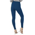 thumbnail image 3 of Women's High Waist Ultra-Soft Fleece Lined Thermal Leggings, Blue, Small, 3 of 4
