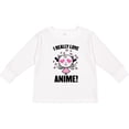 thumbnail image 3 of Inktastic I Really Love Anime with Cute Anime Cat and Hearts Boys or Girls Long Sleeve Toddler T-Shirt, 3 of 5