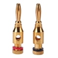 thumbnail image 3 of Conectores Banana Plugs Cable de altavoz de audio Conectores de cable musicales chapados en oro 2 piezas FLhrweasw El nuevo, 3 of 6