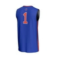 thumbnail image 3 of Youth GameDay Greats #1 Royal Boise State Broncos Lightweight Collegiate Basketball Fashion Jersey, 3 of 4