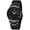 Black, variant on Men's Luxury Fashion Dress Waterproof Quartz Watch Stainless Steel Classic Style Gold Gift Wrist Watches(Blue&Black)
