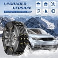 thumbnail image 3 of ABORON Snow Tire Chains for Pickup Trucks, 10 Pack Upgraded Emergency TPU Snow Chains for Cars/SUVs/Pickup Trucks, Anti Skid Snow Chains Car Winter Tire Wheels Chain for Tire Width 165-275mm, 3 of 9