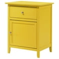 thumbnail image 2 of Home Furniture Modern Lzzy 1-Drawer Yellow Nightstand (25"H X 15"W X 19"D), 2 of 5
