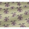 thumbnail image 5 of oneOone Viscose Jersey Fabric Bird & Tree Block Print Fabric By The Yard 60 Inch Wide, 5 of 5