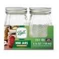 thumbnail image 2 of Ball Glass Mini Storage Jar, Quarter Pint Size, 4 OZ (4CT) (Pack of 3), 2 of 5