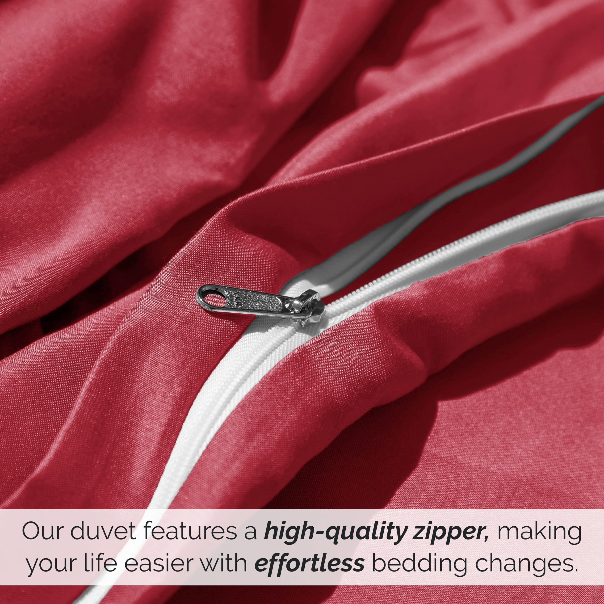 Southshore Fine Living, Inc. Premium Collection Oversized King Duvet Cover Set, Chili Pepper