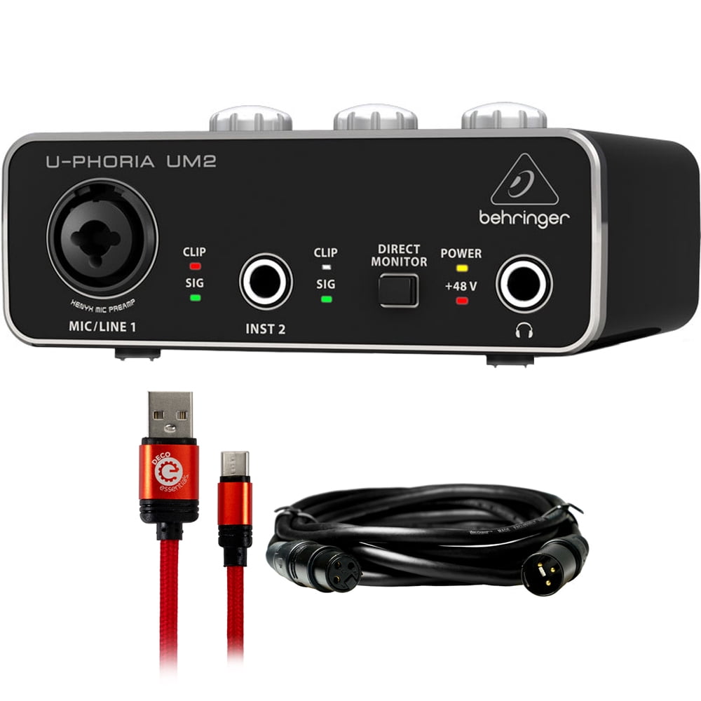 Behringer UPHORIA UM2 Audiophile 2x2 USB Audio Interface & Mic PreAmp