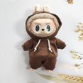 thumbnail image 3 of Ropa de muñeca Labubu de 17cm, accesorios de traje de monstruo, ropa DIY, regalo para niños, Sudadera con capucha para niñas, pantalones, zapatos blancos E25V, 3 of 5