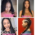 thumbnail image 6 of Befunny 8packs 16 Inch Pre Stretched Braiding Hair Short Black Crochet Human Hair For Braids Or Twist Itchy Free Yaki Perm Straight Low Temperature Synthetic Hair Dip in Hot Water Set Blac, 6 of 85