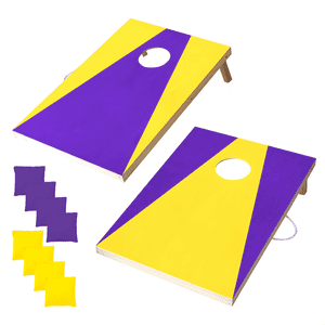 MinnARK Wooden Cornhole Set with Bean Bags