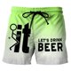 thumbnail image 2 of Augper Men's Slim Swim Shorts Printing Pockets Quick Dry Swimsuit Sports Swim Trunks, 2 of 4