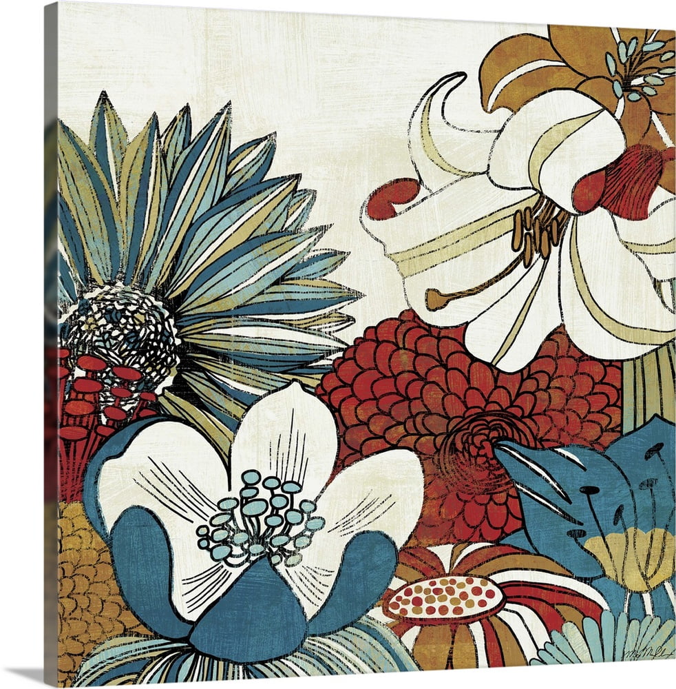 Great BIG Canvas | "Contemporary Garden II" Canvas Wall Art - Walmart