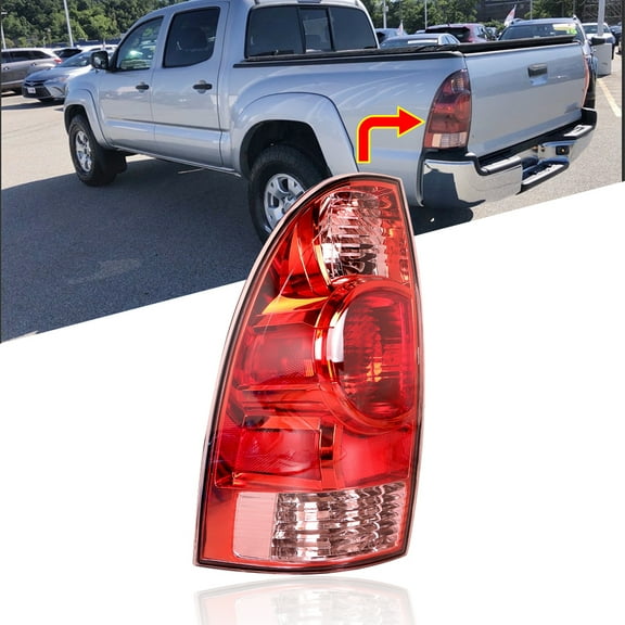 munirater Replacement for 2005-2015 Toyota Tacoma Left Side Driver Side Tail Light Assembly TO2800158 81560-04150